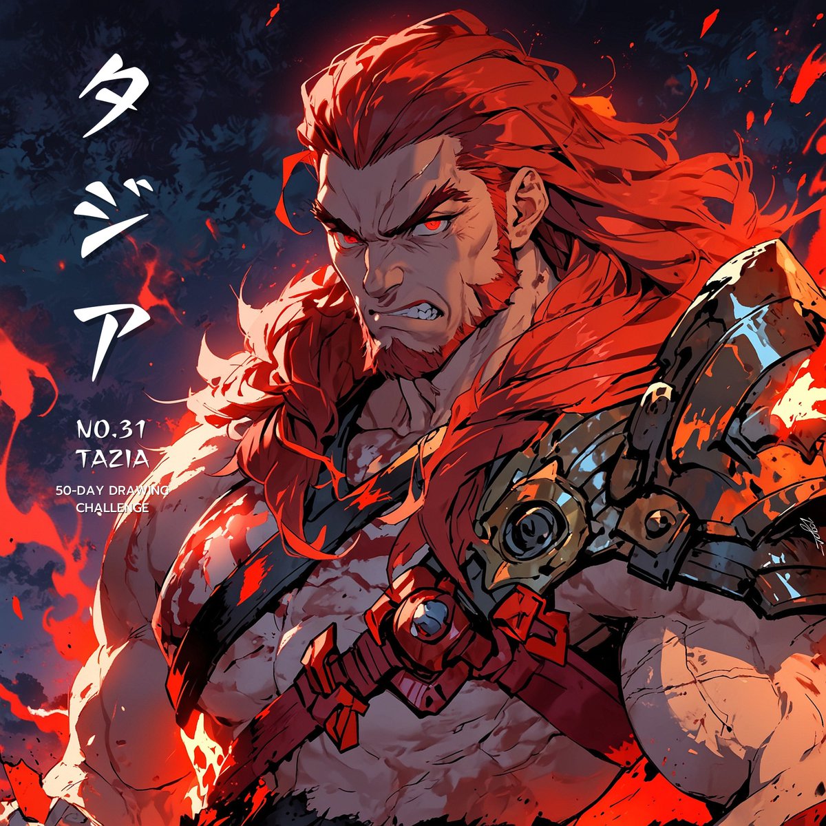 🔥Fan Art - No.30 - Tazia ❤️#50daychallenge
.
Fan Art for : <a href="/EverMoon_nft/">Evermoon Games</a>
Tazia: The Warrior of the Byzan Tribe
.
Let's follow the challenge and follow these creations together! 🥳 #ArtBattle #HGvsOKURAN $EVM #MOBA #5v5 #NFT #Web3