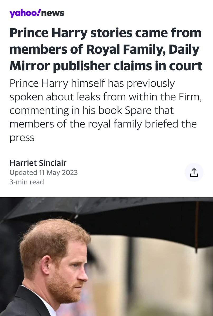 Mu_Ri_Elle's tweet image. - 2015: Prince Charles sold out his young sons to the tabloids. 

- 2021: Kensington Palace (William &amp;amp; Kate) did awful lot of leaking on Harry &amp;amp; Meghan.

- 2023: Prince Harry stories came from members of Royal Family, Daily Mirror publisher claims in court.

#TabloidsOnTrial
