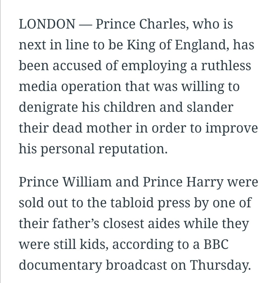 Mu_Ri_Elle's tweet image. - 2015: Prince Charles sold out his young sons to the tabloids. 

- 2021: Kensington Palace (William &amp;amp; Kate) did awful lot of leaking on Harry &amp;amp; Meghan.

- 2023: Prince Harry stories came from members of Royal Family, Daily Mirror publisher claims in court.

#TabloidsOnTrial