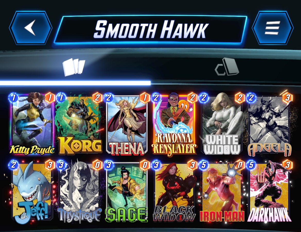 stephenjarrtt's tweet photo. @SnapDecks @KMBestMS @benbhayes Been primarily running this since Arishem dropped.  Darkhawk is one of my favorite comics when I was growing up so glad to find an excuse to play him https://t.co/2bcWvFp28x
