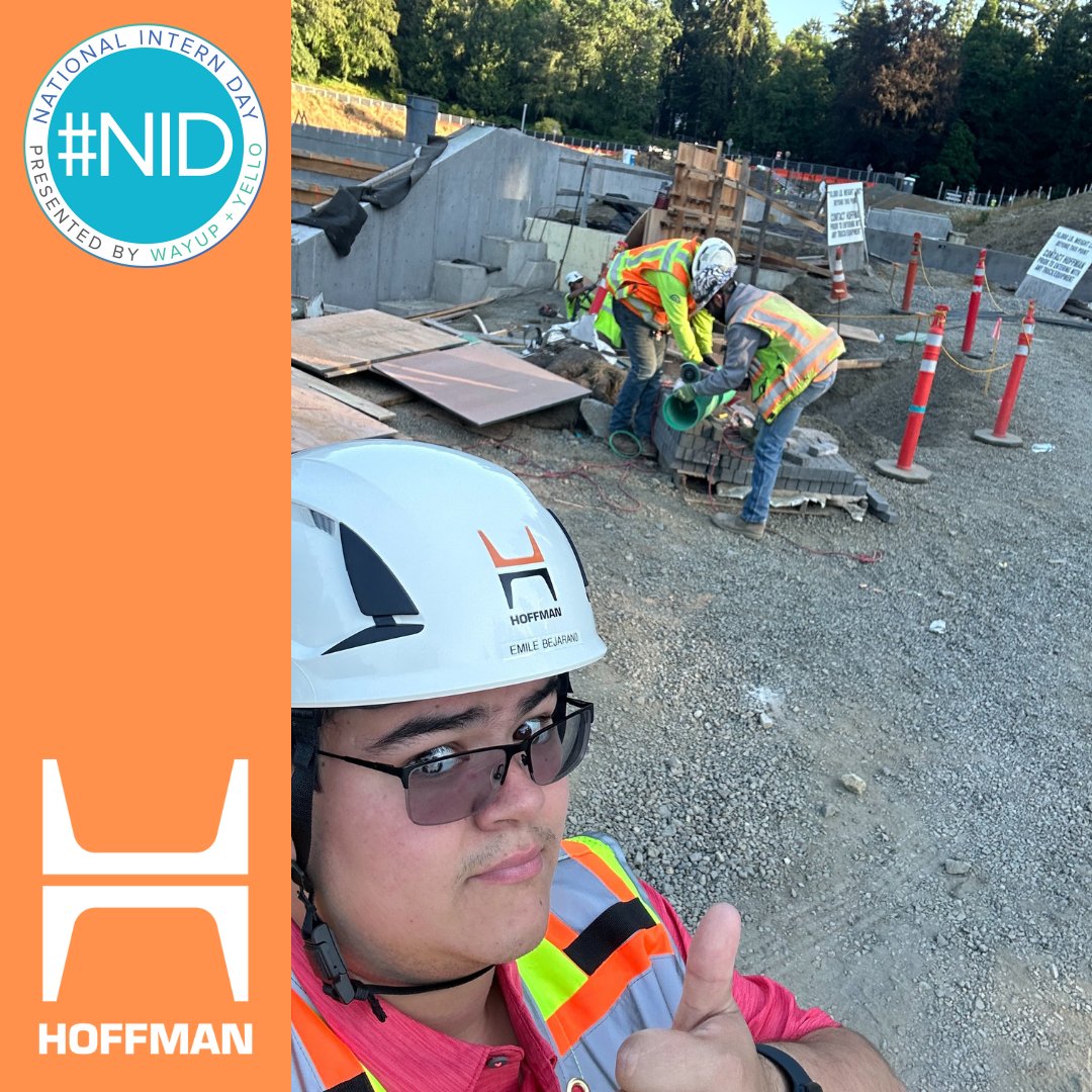 HoffmanCorp's tweet photo. Two more interns, both of whom are working in projects in the northwest Portland hills. #NationalInternDay #NID https://t.co/S86XHdmhLJ