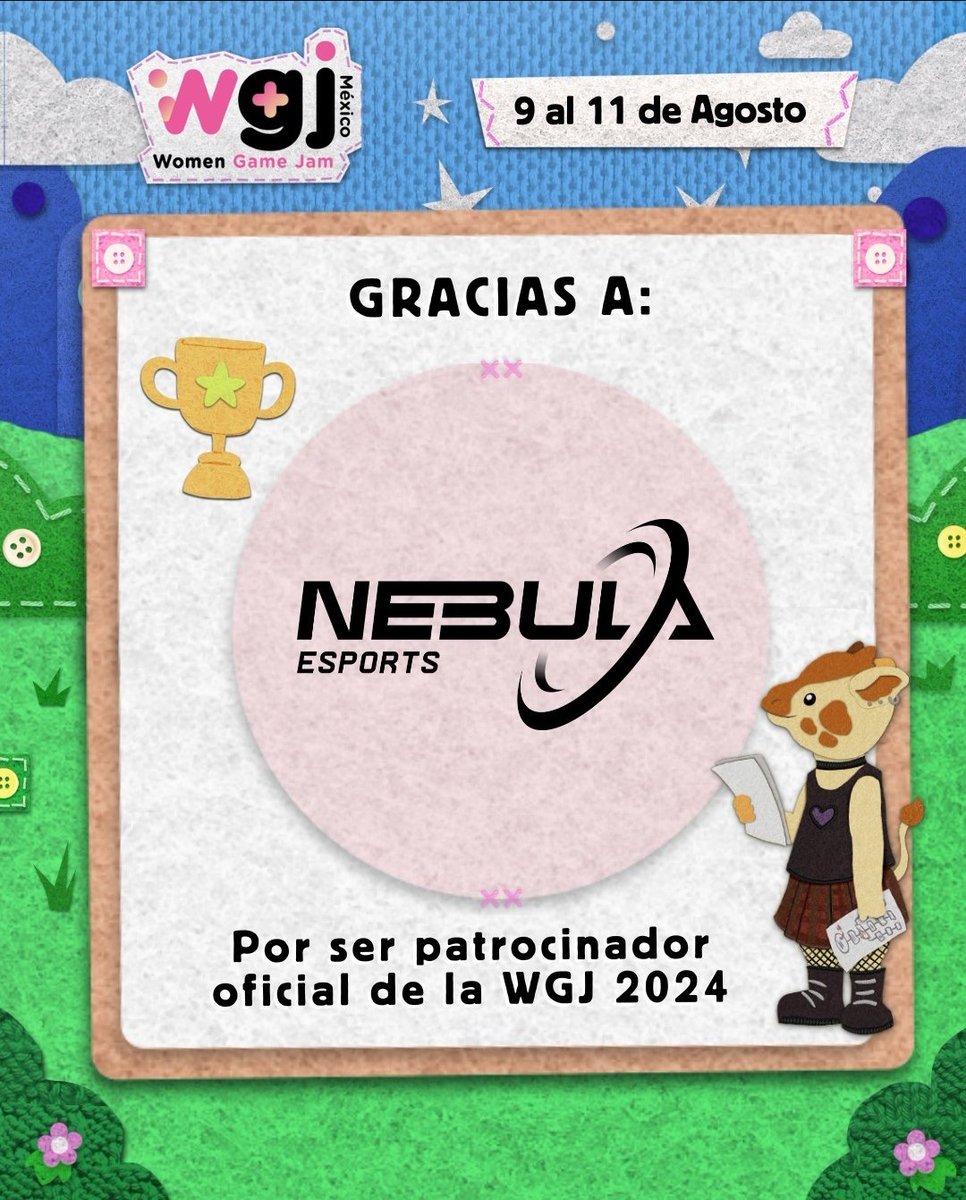 Idro335_'s tweet photo. No es nada de esports pero ORGULLOSAMENTE PATROCINADORES DE WOMEN GAME JAM! https://t.co/MYJ4qPBze5