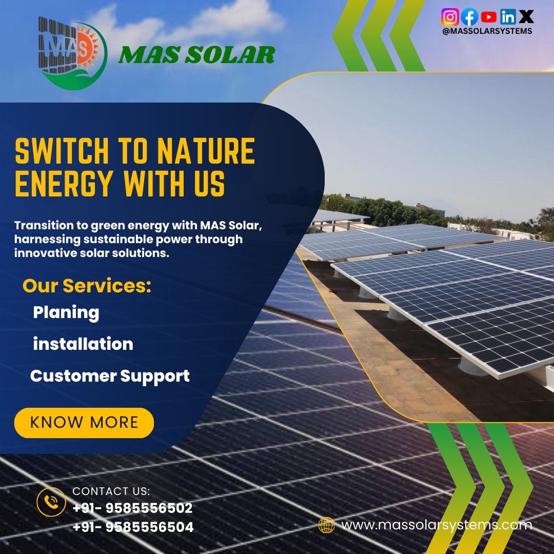 Massolarsystem's tweet photo. Know More :
https://t.co/pFBPlOcytV
#Massolar #solarenergy #SolarInstallation #solarpanels #natureenergy #greenenergy #gogreen #meta #post #reach #public #supportlocal https://t.co/Nkq9MTxfuM