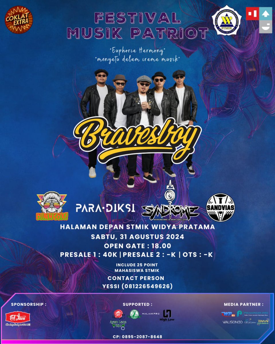 Setidaknya tiketmu sudah diamankan jauh2 hari, yuk kita Hingar Bingar bersama dibulan Agustus #bravesboy #hingarbingar #reggaenejampiro