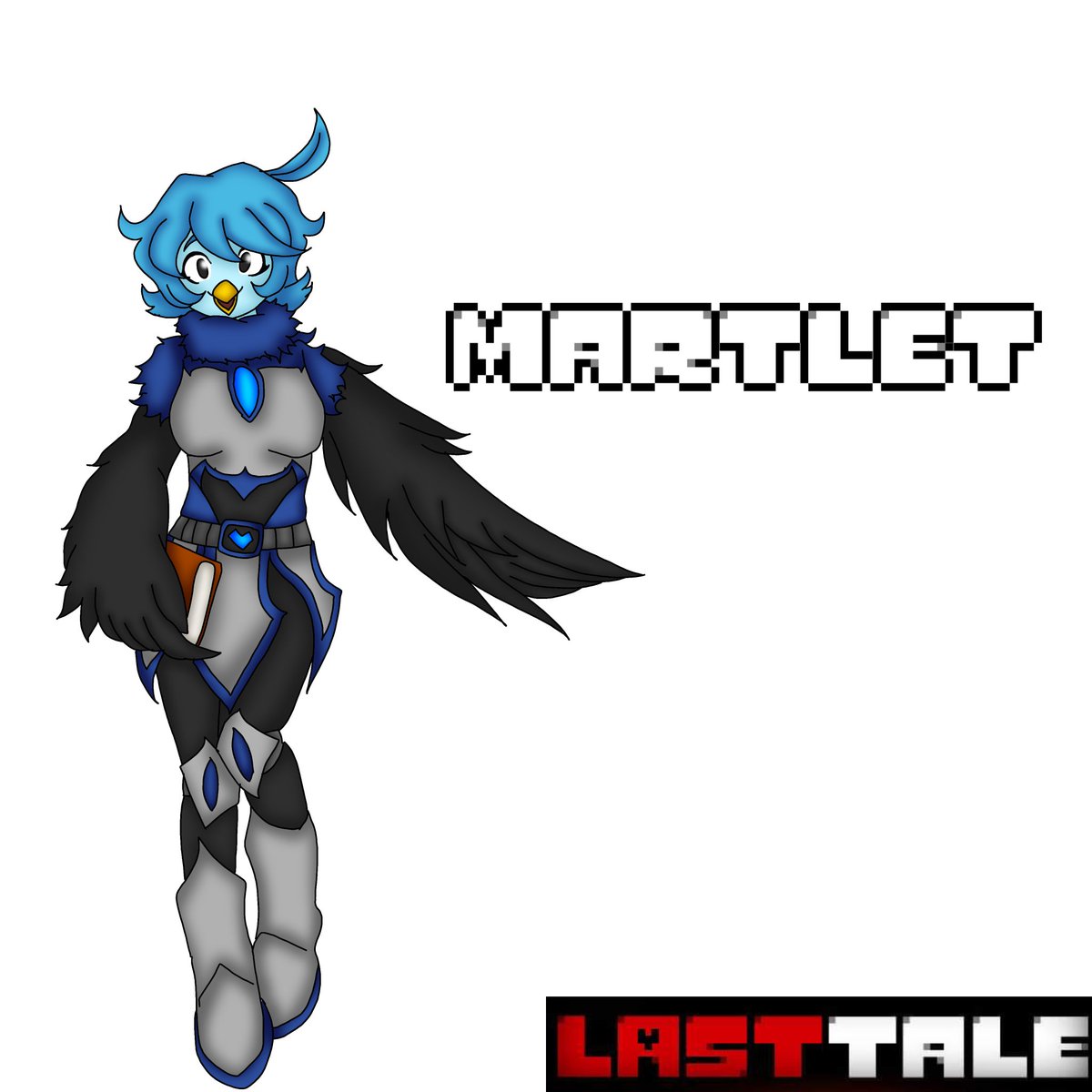 Martlet es la integrante más nueva de la guardia real, por lo que es la más inexperta por lo que lleva un manual para seguir las instrucciones.