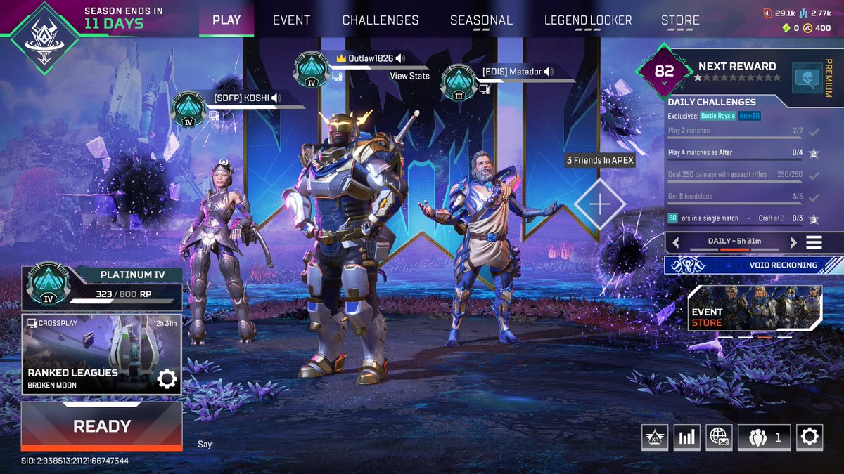 MightyMatador's tweet photo. Fuckbois turned into the Platboys @koshi_kaleido88 @0utlaw1826 #ApexLegends https://t.co/WOGRpPWZUg