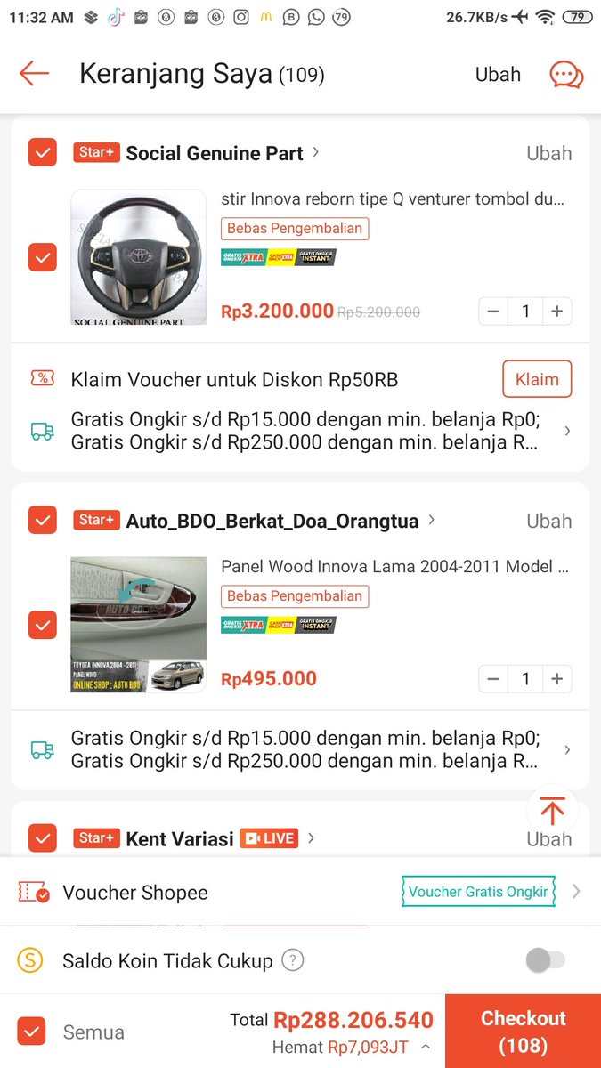 Total belanjane iso nggo resepsi 😭😭😭