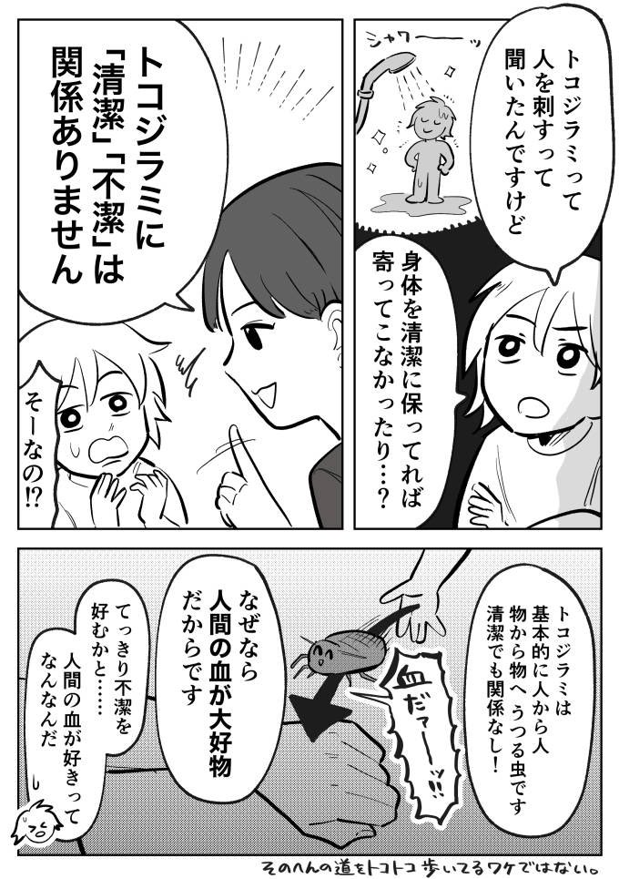記事書きました!今回は『トコジラミ』というヤバい虫についてプロに聞いてきました。どんな虫なのか、刺されたらどうなっちゃうのか、自宅やホテルでのチェック方法なども教えてもらったよ!  トコジラミのチェック方法、見つけた時の対処法は? - イーアイデム「ジモコロ」 