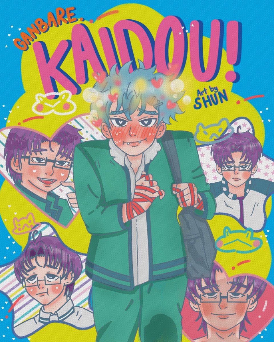 ˚ ༘ ೀ⋆｡˚ Ganbare. Kaidou! 🍊🐸🍪 
| #arttwt #artmoots #studytwt #saikik #shunkaidou |