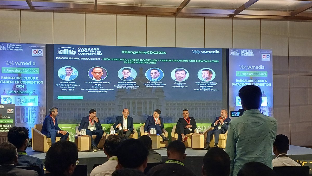 drsharavanan's tweet photo. #BangaloreCDC2024
Bring more data center in #bangalore is one of the key 
#IGBC on par with #mumbai and #Chennai https://t.co/CG1Y9oDNO6