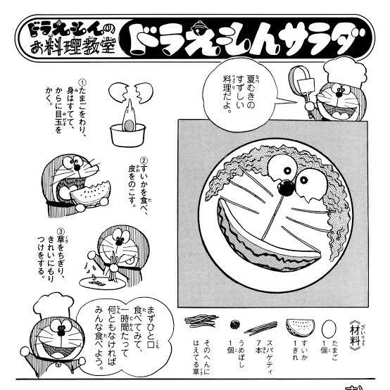 夏だからドラえもんサラダの季節だね!🥗 