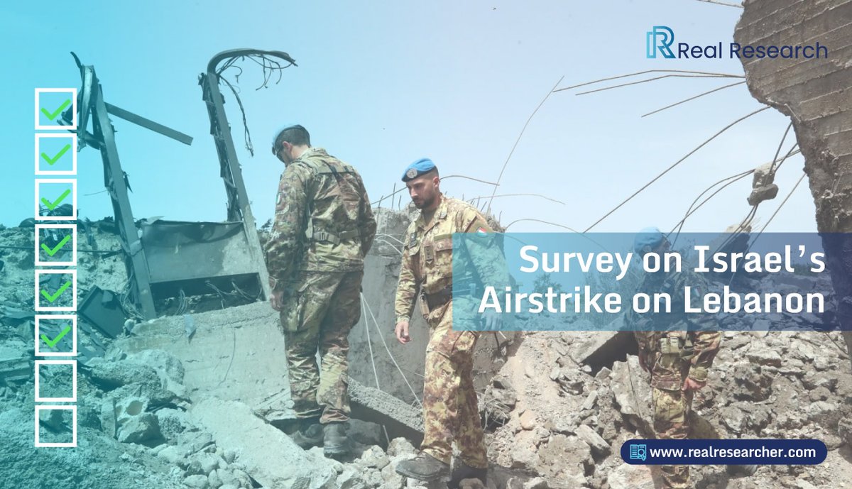 realresearch_'s tweet photo. ⭐️ Survey on Israel’s Airstrike on Lebanon

👉 Share your opinion with us via the Real Research Online Survey App from July 26, 2024.

🔗 Click here to participate in the survey: https://t.co/cRG2FGbNhR

#RealResearch #RealResearchApp #SurveyApp #Israel #Airstrike #Lebanon https://t.co/9Iso7vF7T5