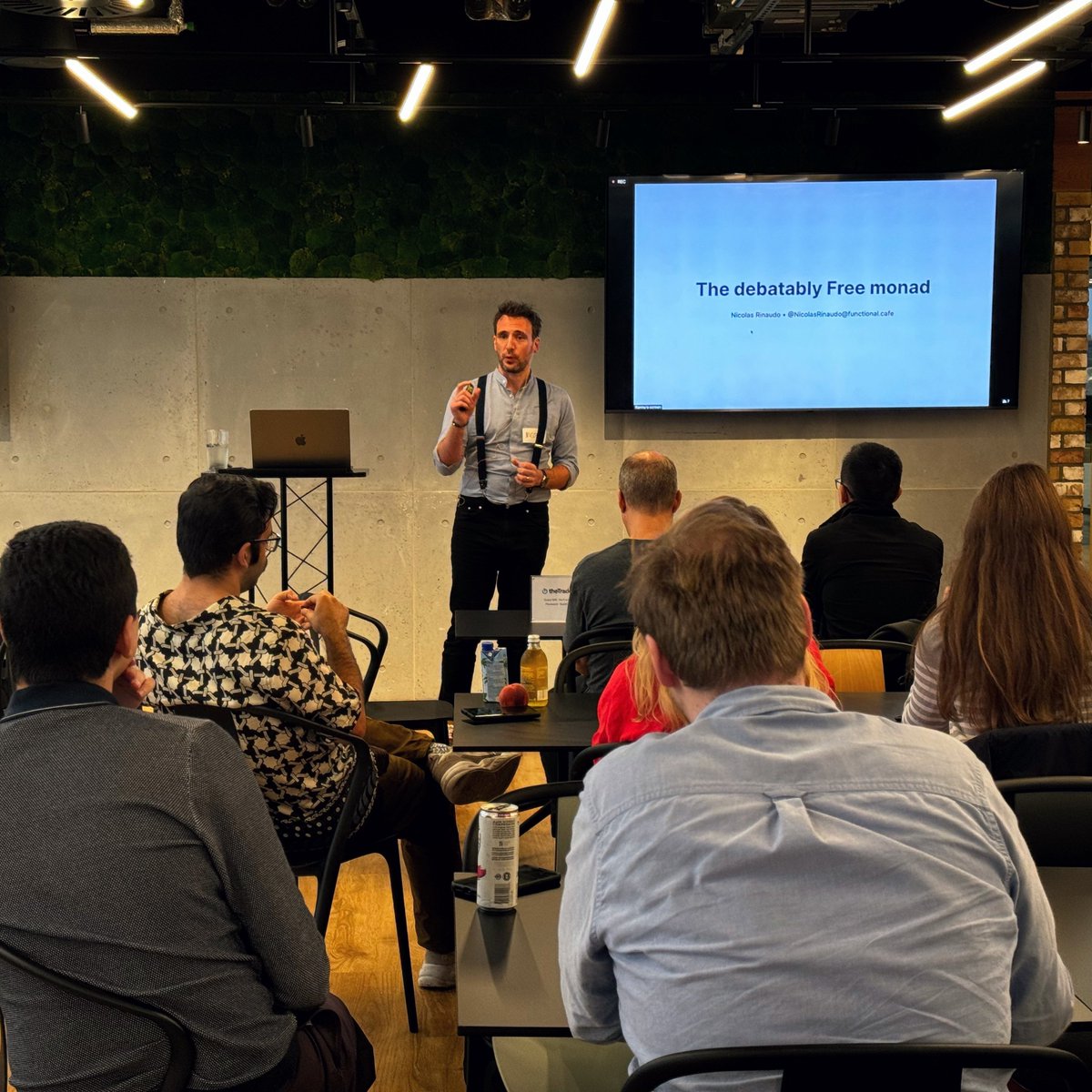 Thank you for attending yesterday's London Scala Talks! Thanks go to the Trade Desk for having us and to our sponsors <a href="/ScalaJobsDev/">Scala Jobs</a> and <a href="/VirtusLab/">VirtusLab</a> . Special thanks go to our awesome speakers Kannupriya Kalra and Nicolas Rinaudo. See you in September!