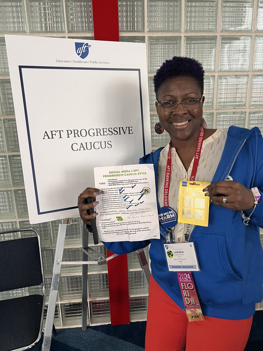 AFTProg's tweet image. Shout out to the 5 winners of the PC I Spy that took place throughout the @AFTunion convention. #RealSolutions #AFTPC24