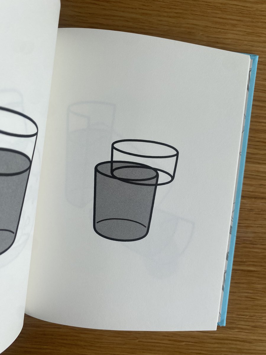 344ai's tweet image. 2歳の子どもがunpisさんの作品集を絵本と勘違いしていて「ぜんぶよんで」というので言葉をそえてページをめくっていったら「麦茶とコップが分かれちゃったね」あたりでめっちゃウケてた。