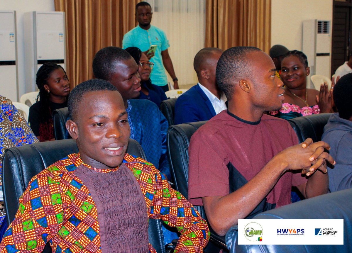 rampbenin's tweet image. [Agenda Paix et Sécurité]
Grâce #FKA
☮️ Participer au Programme HWY4PS;
☮️ Découvrir l'agenda Paix et Sécurité;
☮️ Connaître la Résolution 2250 et ses 5 piliers;
☮️ S'approprier la Résolution 1325;
☮️ S'investir dans la mise en oeuvre de l'agenda paix et sécurité.
@kaskongo