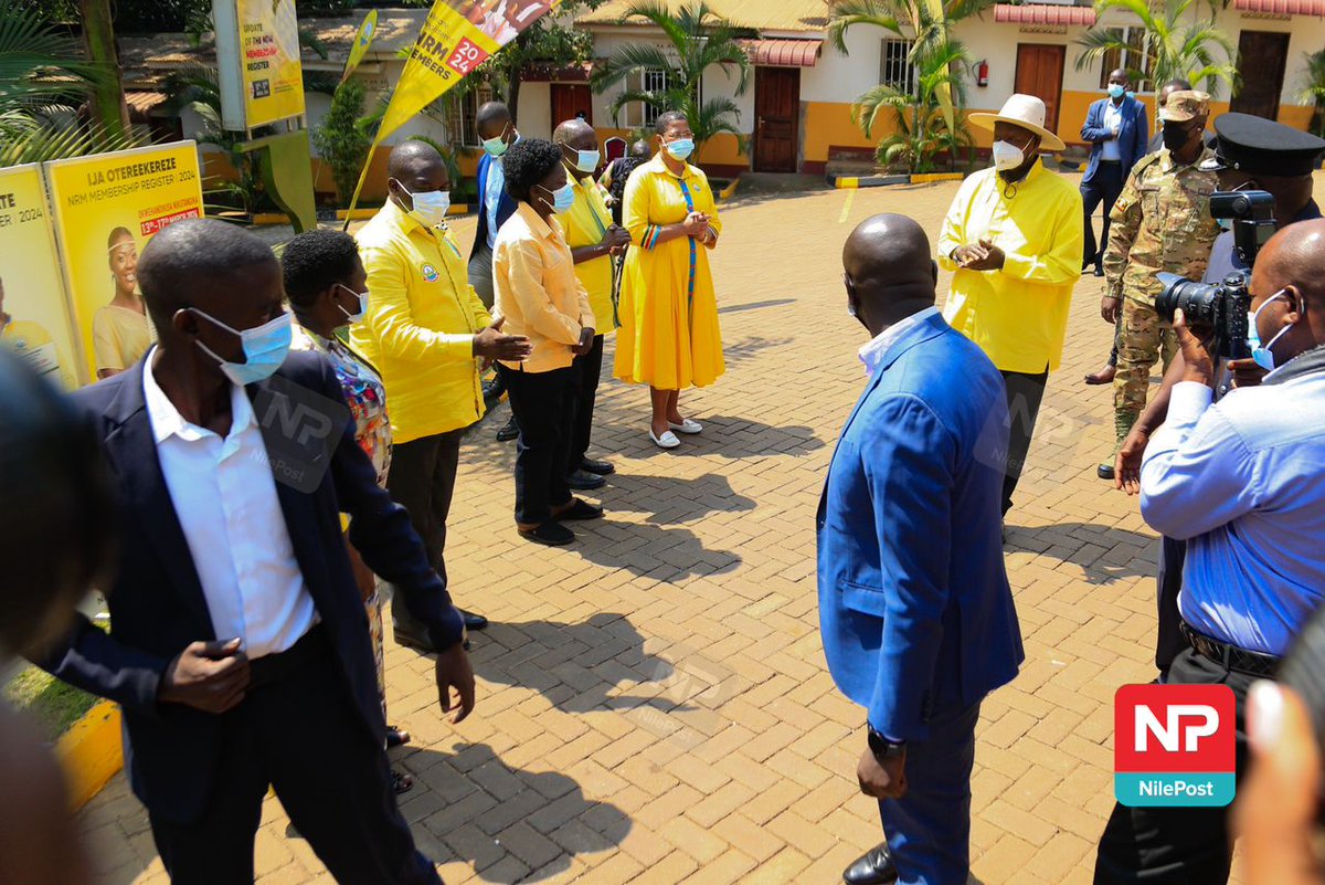 nbstv's tweet photo. PHOTOS: The @NRMOnline National Chairman President @KagutaMuseveni has arrived at the @NRMOnline party Secretariat in Kampala to pay his last tribute to the late Hon. Simon Peter Aleper who perished in a motor accident.
๐ธ @francis_isano
#NBDUpdates https://t.co/ONUfMkHde5