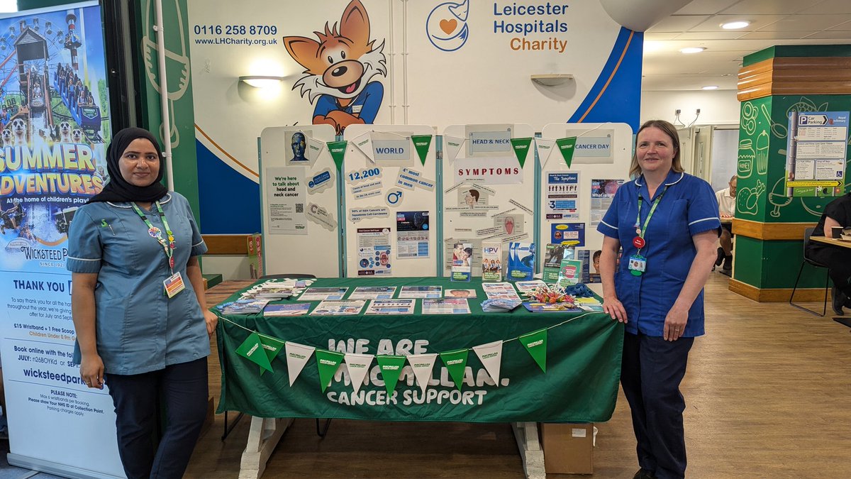 It's #worldheadandneckcancer day tomorrow come and see the head and neck CNS team at their stall in the canteen at the LRI and learn all about the signs and symptoms. #awareness #HNC <a href="/Leic_hospital/">Leicester's Hospitals</a> <a href="/UHLNicolaGrant/">Nicola Grant</a> <a href="/KinmonthUHL/">KINMONTH UNIT</a>