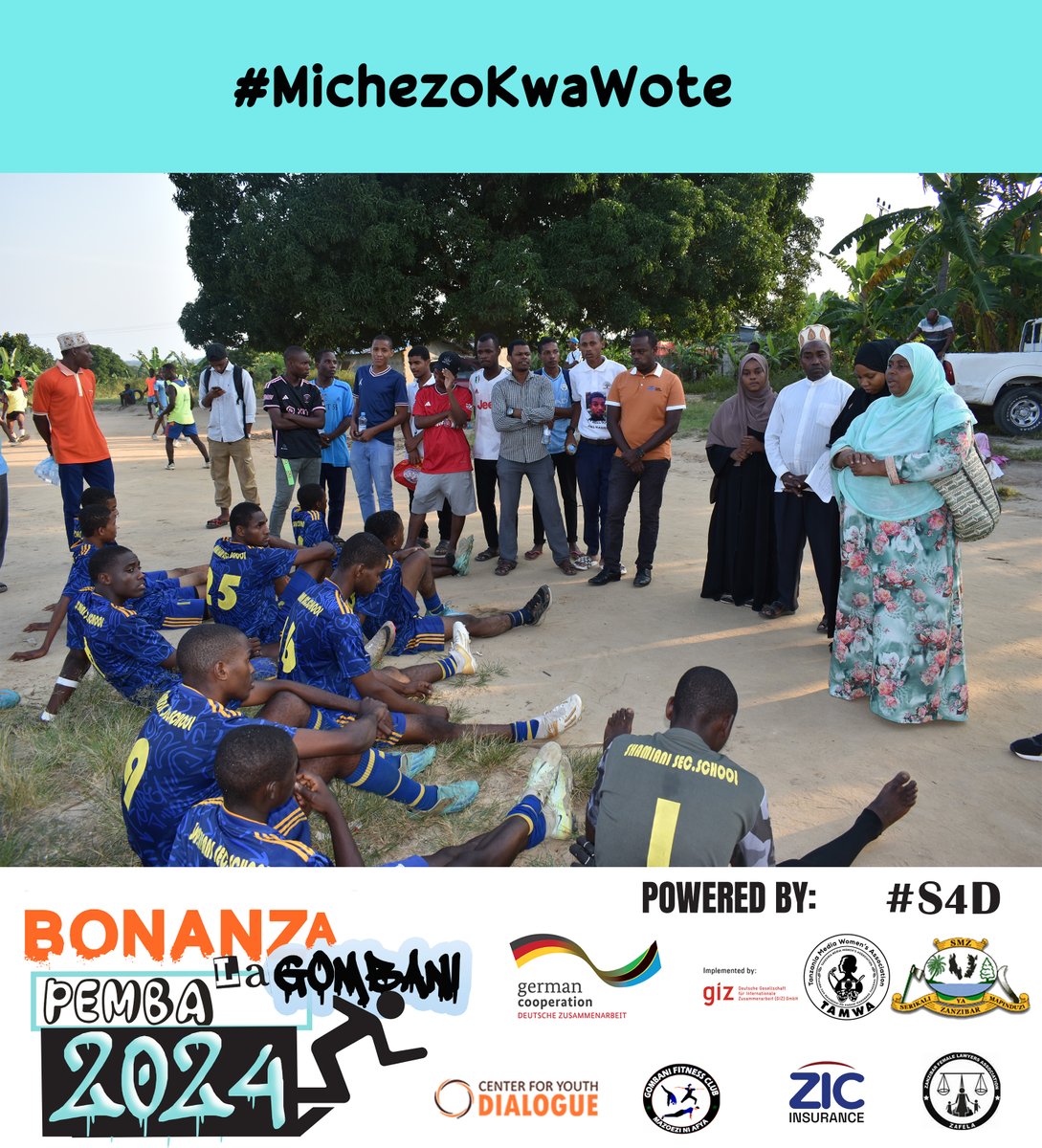 TAMWA_Zanzibar's tweet photo. 📍BONANZA LA MICHEZO GOMBANI limewaunganisha wanafunzi Shule za Sekondari Shamiani &amp; Dkt. Salim Ahmed kupitia mechi ya mpira wa miguu ikiwa ni mwendelezo kuelekea kilele cha Bonanza hilo Jualai 28. Mgeni rasmi atakuwa Makamu wa Kwanza wa Rais Zanzibar, Mhe. Othman Masoud Othman https://t.co/PtzetXJL2j
