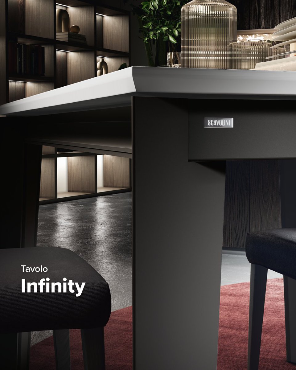 Get ready to fall in love with details ✨

The base and legs in painted metal of the Infinity table by Scavolini offer a solid and design base. 

#scavolini #table