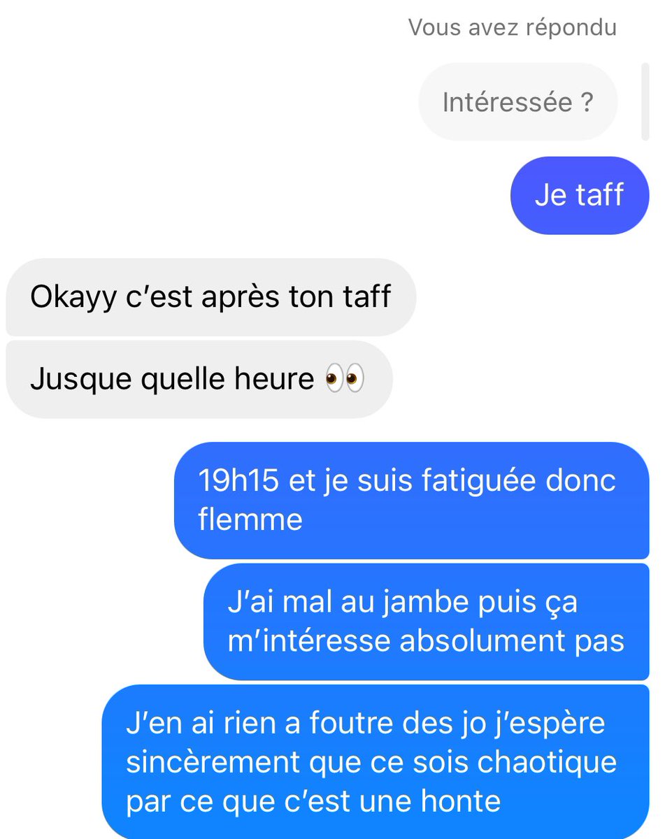 kataloveacc's tweet photo. Je pense comme ça elle va plus rien me proposer pendant toute la durée des jo https://t.co/JuFl50JSp9