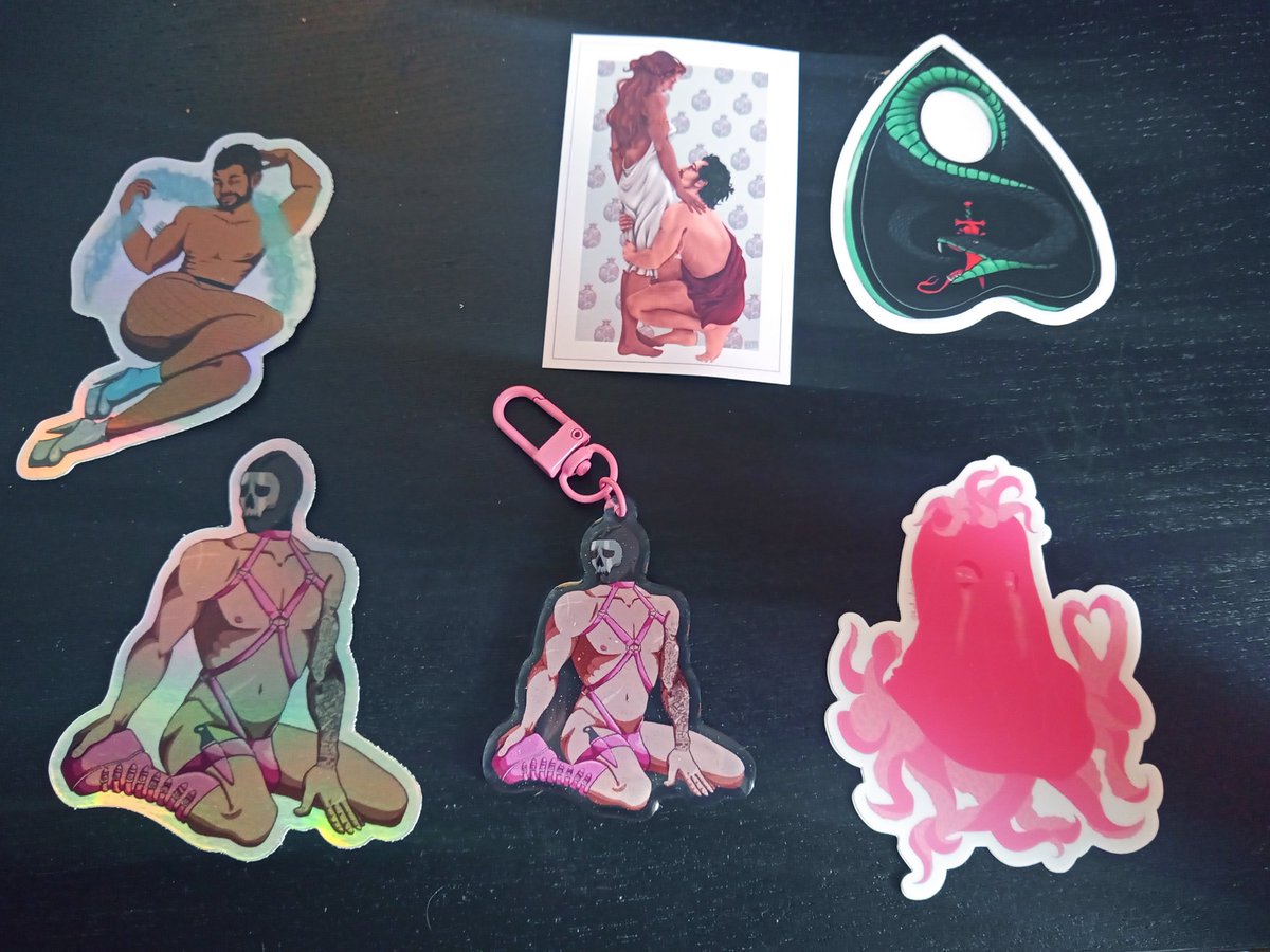 PaperbaPrincess's tweet image. My order from @Red_Clegane came today in the mail. Look how magnificent the stickers and the charm are. 
I am in LOVE ♥️♥️♥️