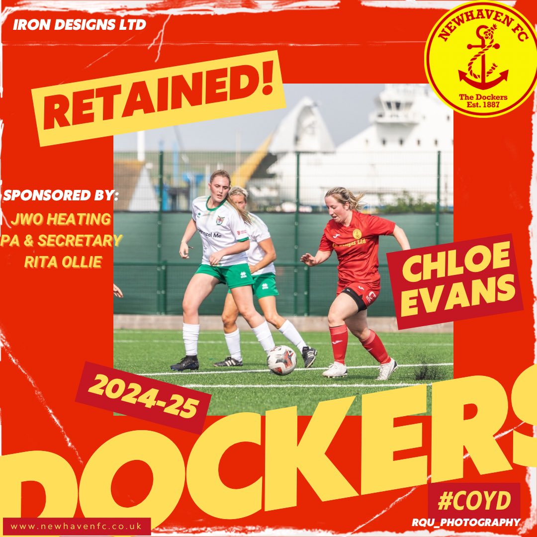 NewhavenLadies's tweet photo. 🔴🟡 RETAINED | Chloe Evans 

After reaching double figures in the goal scoring charts the last two seasons, will it be three in a row?!

#COYD | @chloevans8 https://t.co/WljPzMKZOl