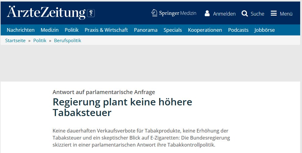 Christian Fuchs (@christianfuchs_) on Twitter photo Funfact 3: Wir hatten 13 Fragen für unseren fiktiven Tabak-Konzern formuliert, die MdB Jan Wenzel Schmidt (<a href="/AfD/">AfD</a>) mit Alice Weidel & Tino Chrupalla an <a href="/BundesregDE/">Bundesregierung der Bundesrepublik Satire</a> gestellt hat. Aus Antworten hat <a href="/aerztezeitung/">Ärzte Zeitung</a> eine Meldung gemacht - ohne Wissen, dass wir dahinter steckten.Sorry🤷 Funfact 3: Wir hatten 13 Fragen für unseren fiktiven Tabak-Konzern formuliert, die MdB Jan Wenzel Schmidt (<a href="/AfD/">AfD</a>) mit Alice Weidel & Tino Chrupalla an <a href="/BundesregDE/">Bundesregierung der Bundesrepublik Satire</a> gestellt hat. Aus Antworten hat <a href="/aerztezeitung/">Ärzte Zeitung</a> eine Meldung gemacht - ohne Wissen, dass wir dahinter steckten.Sorry🤷