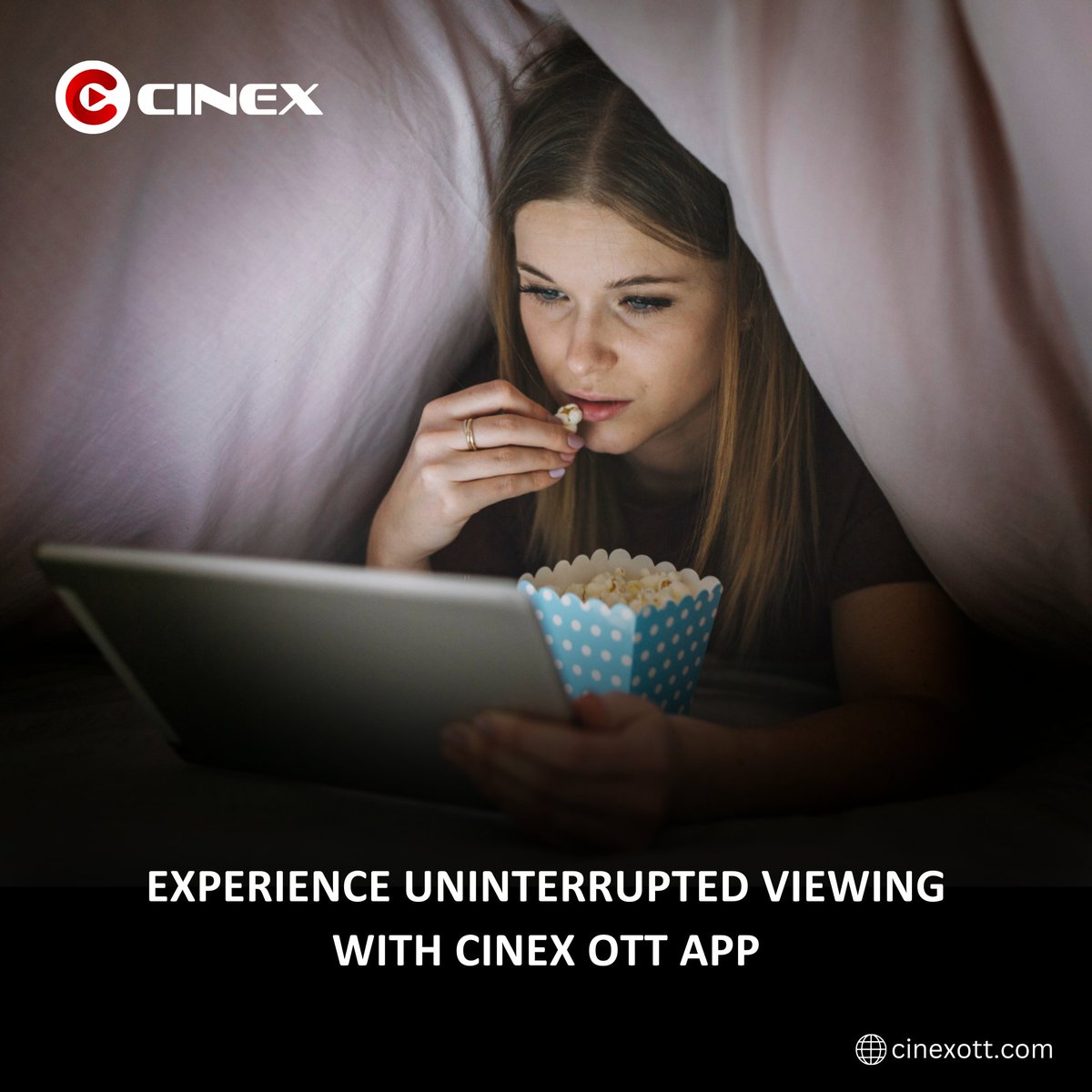 CinexOtt's tweet image. Experience uninterrupted viewing with the CINEX OTT app. 🍿🎬 Download now and binge-watch your favorite shows and movies anytime, anywhere! 🌍📲 

Website: cinexott.com

#CINEXOTT #UninterruptedViewing #BingeWatching #OTTApp
