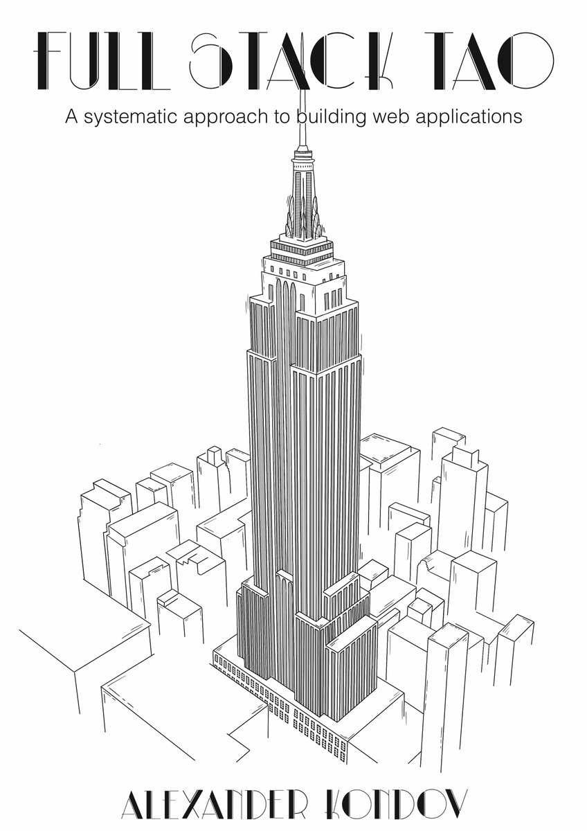Full-Stack Tao has a cover and I intentionally picked the silhouette of the Empire State Building for this one.

It's an enormous project delivered ahead of schedule and under budget. If we can build skyscrapers in ~400 days we can learn to build high-quality software quickly.