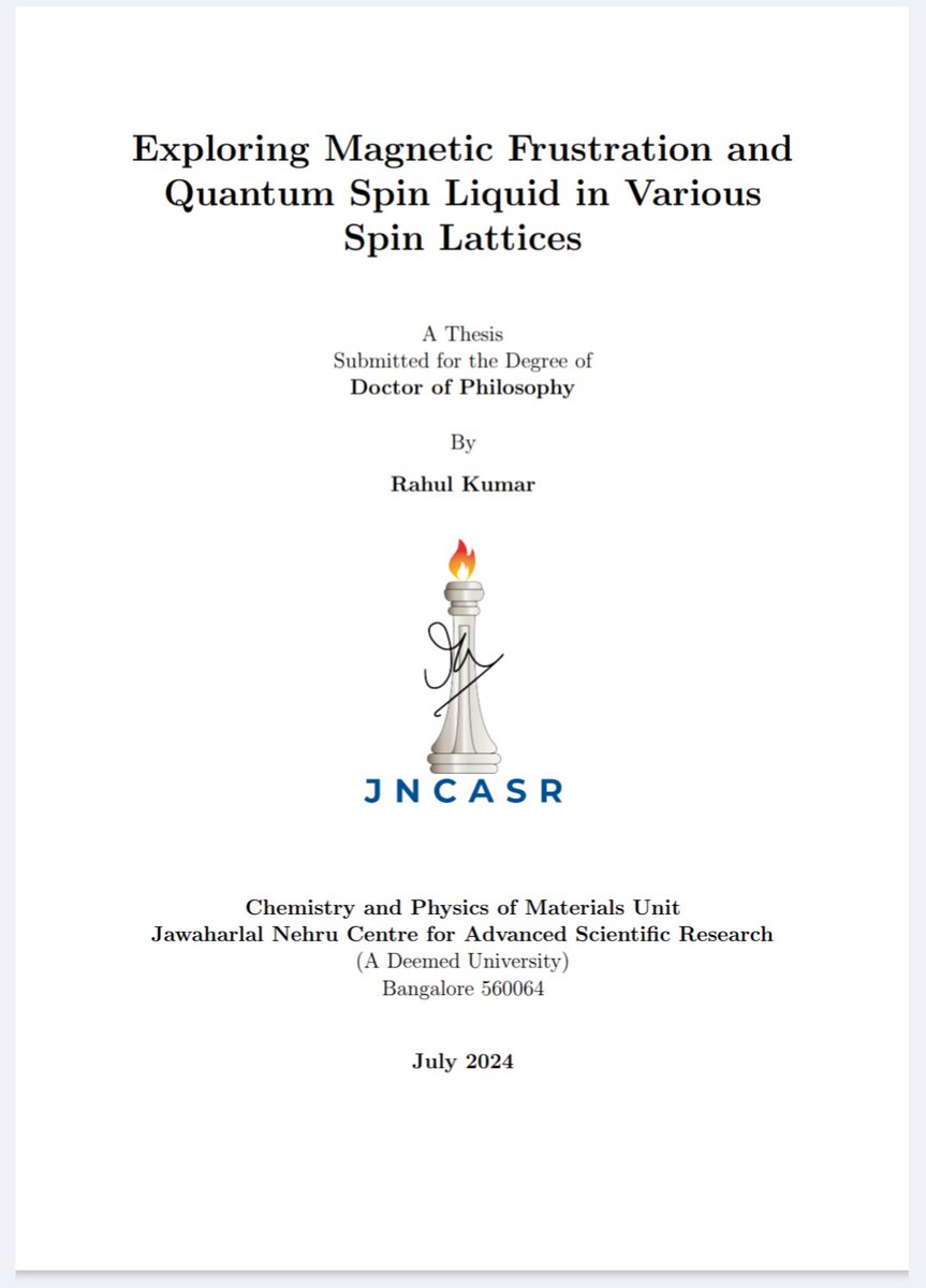 raorahul25497's tweet image. Fig. 3.17: Thesis submission day!

My PhD Saga:

Coursework: Coffee and chaos ☕📚.
COVID-19: Zoom in PJs 🦠👨‍💻.
Quantum Magnets: Spin wizardry 🧲🔬.
Badminton: Stress smasher 🏸💥.
Volleyball: Spike the doubts 🏐📈

#PhDLife #Thesis #Quantum #jncasr #MAGNET