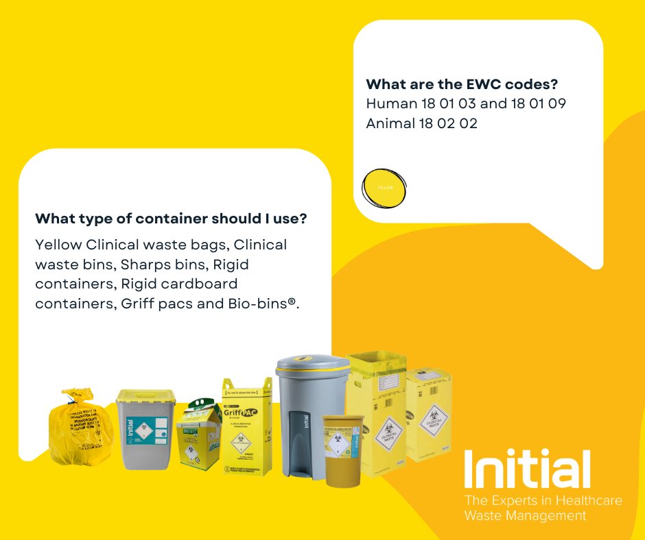 The yellow clinical highly infectious waste stream is hazardous and is for category A pathogens and medicinally contaminated waste. This waste stream requires incineration.initial.co.uk/colour-coding-…
#FollowtheColourcode