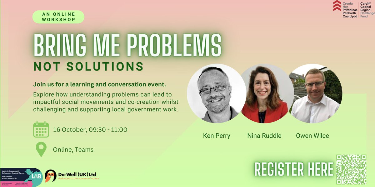 Owen Wilce (@owilce) on Twitter photo 'Bring me problems not solutions'. Really excited to have the incredible <a href="/KenPerry47/">Ken Perry</a> & <a href="/NinaRuddle/">Nina Ruddle</a> join us on 16th October. You should definitely register here 👉ticketsource.co.uk/whats-on/onlin… <a href="/Infuse2023/">Innovative Future Services</a> <a href="/CCRChallenge/">CCRChallengeFund</a> <a href="/aCapitalRegion/">Cardiff Capital Region</a> <a href="/DoWell_uk/">Do-Well</a> <a href="/WrexhamUni/">Wrexham University</a> 'Bring me problems not solutions'. Really excited to have the incredible <a href="/KenPerry47/">Ken Perry</a> & <a href="/NinaRuddle/">Nina Ruddle</a> join us on 16th October. You should definitely register here 👉ticketsource.co.uk/whats-on/onlin… <a href="/Infuse2023/">Innovative Future Services</a> <a href="/CCRChallenge/">CCRChallengeFund</a> <a href="/aCapitalRegion/">Cardiff Capital Region</a> <a href="/DoWell_uk/">Do-Well</a> <a href="/WrexhamUni/">Wrexham University</a>