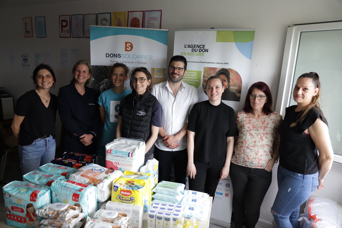 👏Une distribution de produits bébé s’est déroulée la semaine dernière dans le cadre du 𝑷𝒂𝒄𝒕𝒆 𝒑𝒐𝒖𝒓 𝒍𝒆𝒔 𝑷𝒓𝒆𝒎𝒊𝒆𝒓𝒔 𝑷𝒂𝒔 (<a href="/ADN_france/">Agence du Don en Nature 🍃</a> @DonsSolidaires <a href="/Break_Poverty/">Break Poverty Foundation</a>) au CHU "Le Passage", établissement du Groupement ABRI à Sevran. #lutteprécaritéinfantile