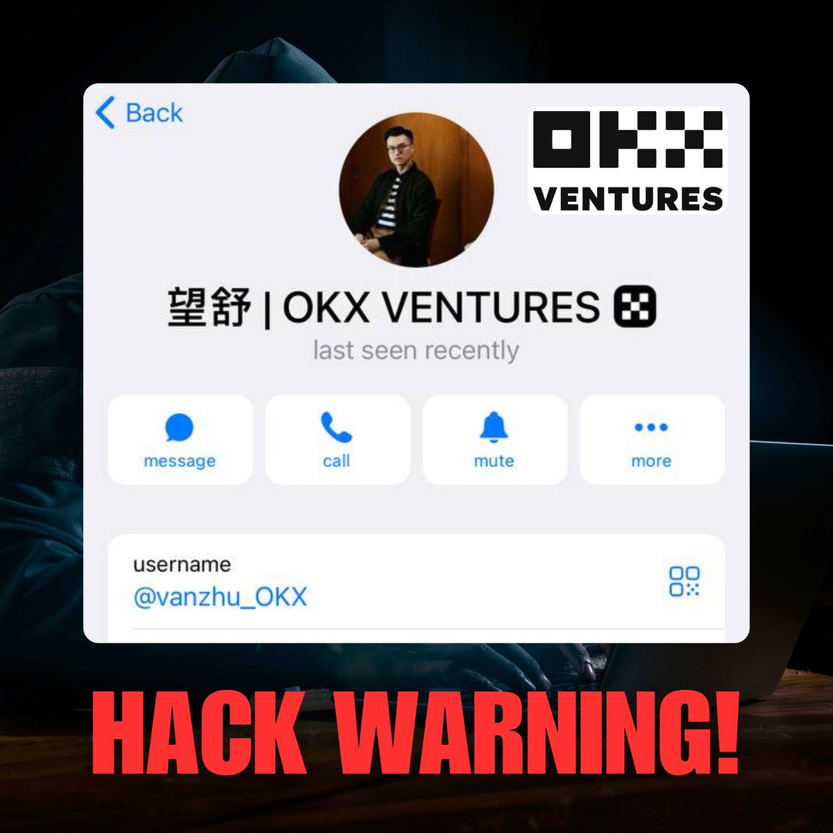 🚨 NOW! HACKER IMPERSONATES <a href="/OKX_Ventures/">OKX Ventures</a> TO DRAIN INDUSTRY LEADERS' WALLETS! 🚨

Today, I want to address a distressing event that happened to my colleague. The purpose of this post is to WARN you and help you avoid the same fate - so PLEASE READ TO THE END. 🔵

A hacker