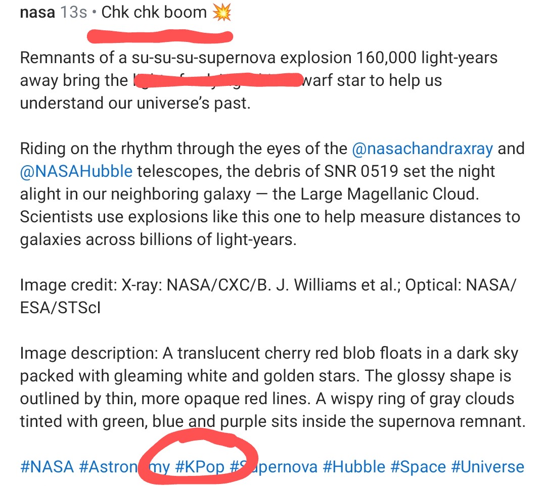 primaconi's tweet photo. NASA-nın SMM-i beni bul ✨✨✨ https://t.co/DzkxvVL5A2