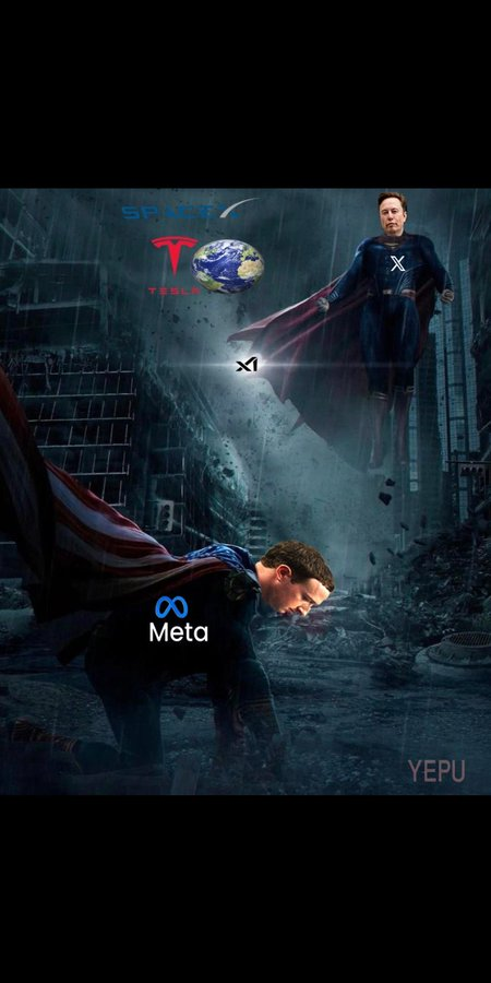 Don't believe the rumors. Elon Musk and Mark Zuckerberg are not fighting at the Olympics.
Because ..... >The Battle in the Sky &amp; Internet..
#Olympics #Paris2024 <a href="/elonmusk/">Elon Musk</a>