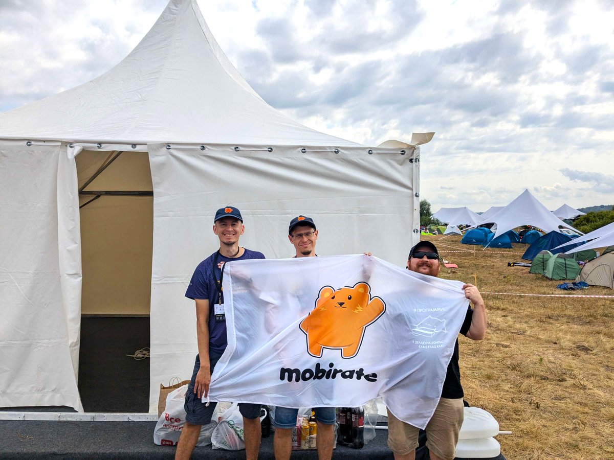 Mobirate's tweet photo. Camping Retreat: #Ulcamp2024

Last weekend, our team had an amazing camping adventure! It felt like a wizard gathering for IT folks – tents, relaxed chats, new friends, great performances, and cooking over coals. We loved every moment and can't wait for next year! 🏕️✨ https://t.co/zRzLDx4Jih