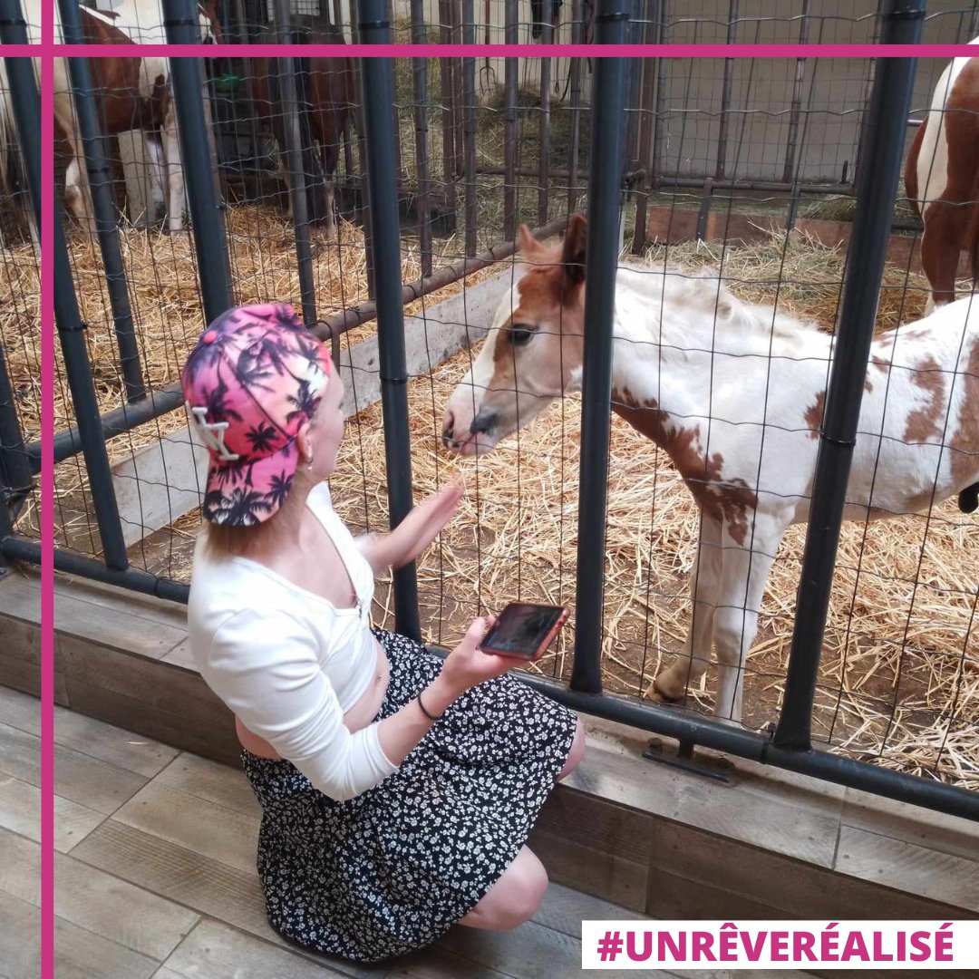 [𝓡𝓮̂𝓿𝓮𝓼]

Cloé a vécu un week-end de Rêve à equi-lodges, où elle a profité pleinement de sa passion en s’occupant de chevaux et poneys ! 🐴✨

Découvrez d’autres images de son Rêve👉 reves.fr/reves/cloe-equ…

#unrêveréalisé