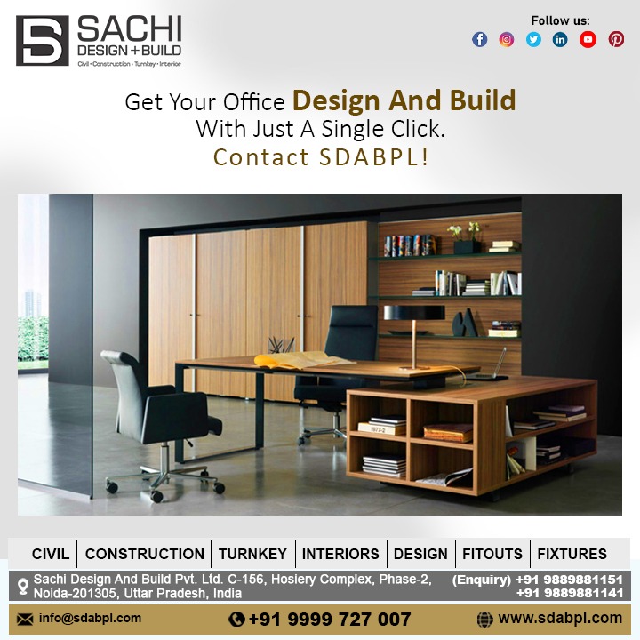 sdabplindia's tweet photo. Transform your workspace into a hub of innovation and productivity with Sachi Design And Build's expert Office Design And Build services. Elevate your office aesthetics and functionality today!
#OfficeDesign #BuildServices #ModernWorkspaces #OfficeInteriors #WorkplaceDesign https://t.co/FlkkMJqavj