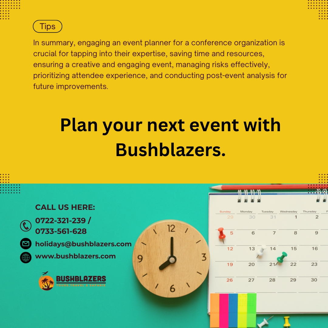 BushBlazersKE's tweet image. Ready to elevate your next conference? Bushblazers has got your back. Call us: 0722321239 / 0733561628
#Bushblazerske #conferenceplanner #events