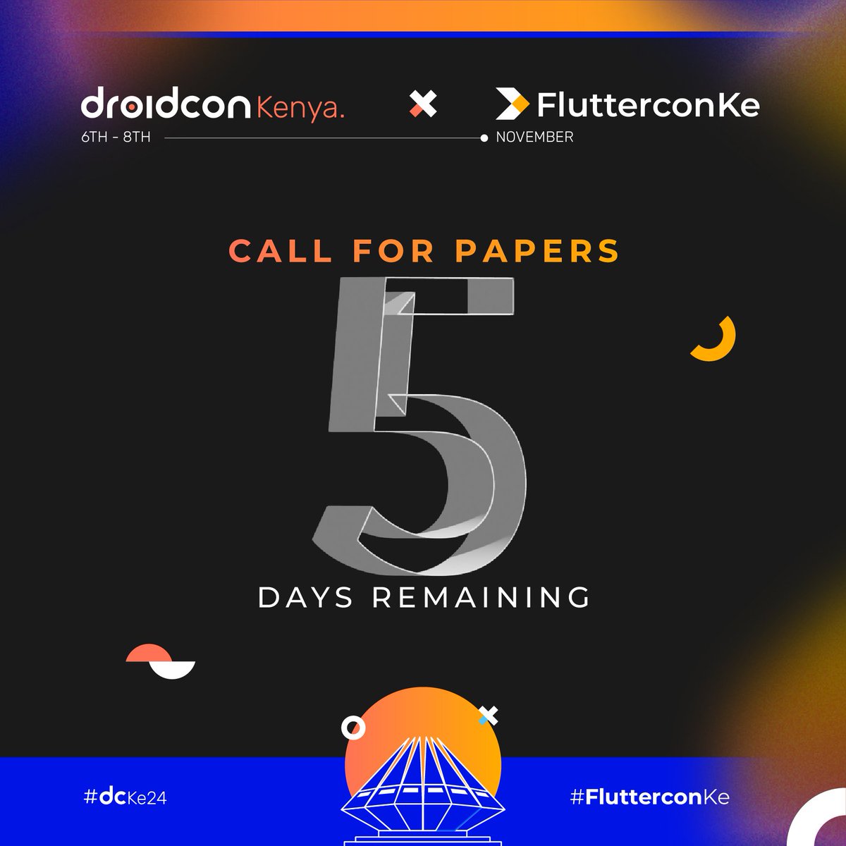 🌟 5 days to go!

Time is running out to submit your talk for #dcke24. Be part of this amazing event...

Submit here: bit.ly/dcke24CFP