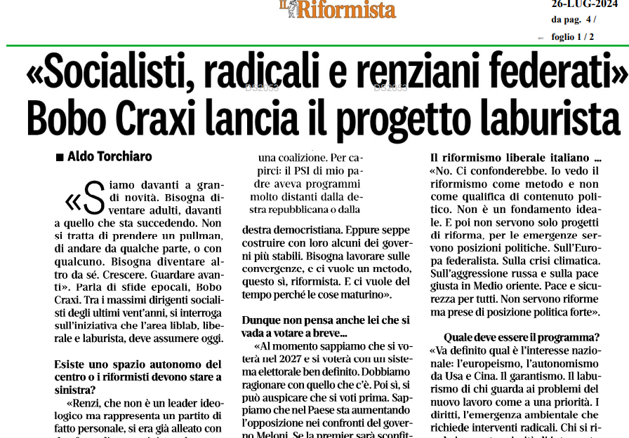 marcoregni's tweet photo. E @bobocraxi via @aldotorchiaro lancia il progetto #laburista - @BentivogliMarco oltre un anno fa lanciò un progetto con lo stesso nome... chissà... https://t.co/QmJwiGrSHd