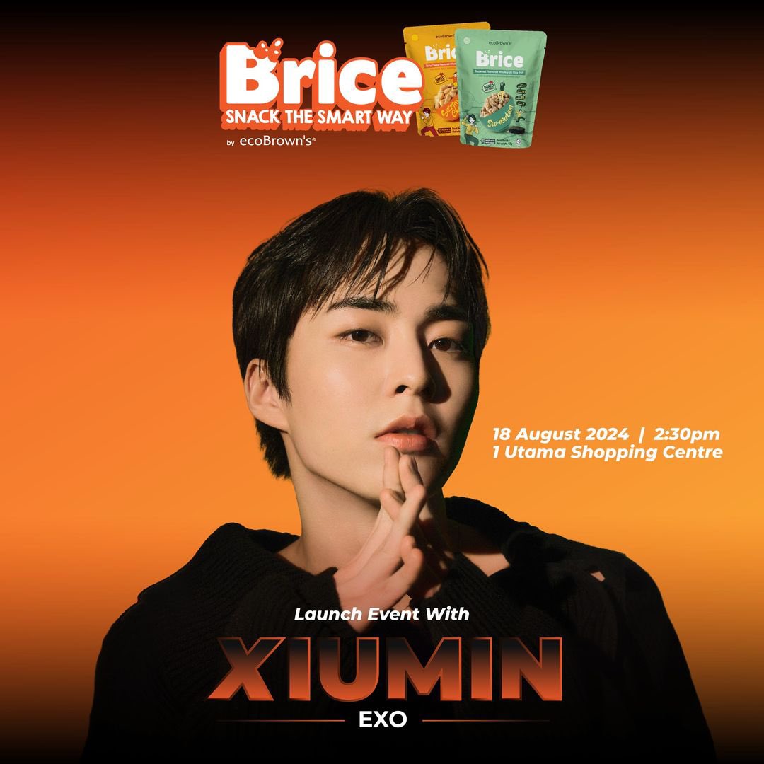 MYuniverse_EXO's tweet image. Can't Wait Any Longer?

We are beyond ecstatic to announce that XIUMIN from EXO is making a special appearance at our Brice: Snack the Smart Way Launch Event!🎉

Save the Date: 18 August 2024, 2:30 PM
Location: 1 Utama Shopping Centre

Get ready for an unforgettable day packed…