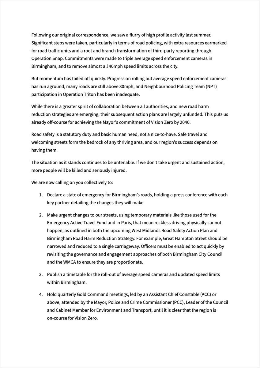 Better Streets for Birmingham is no longer on X tweet media