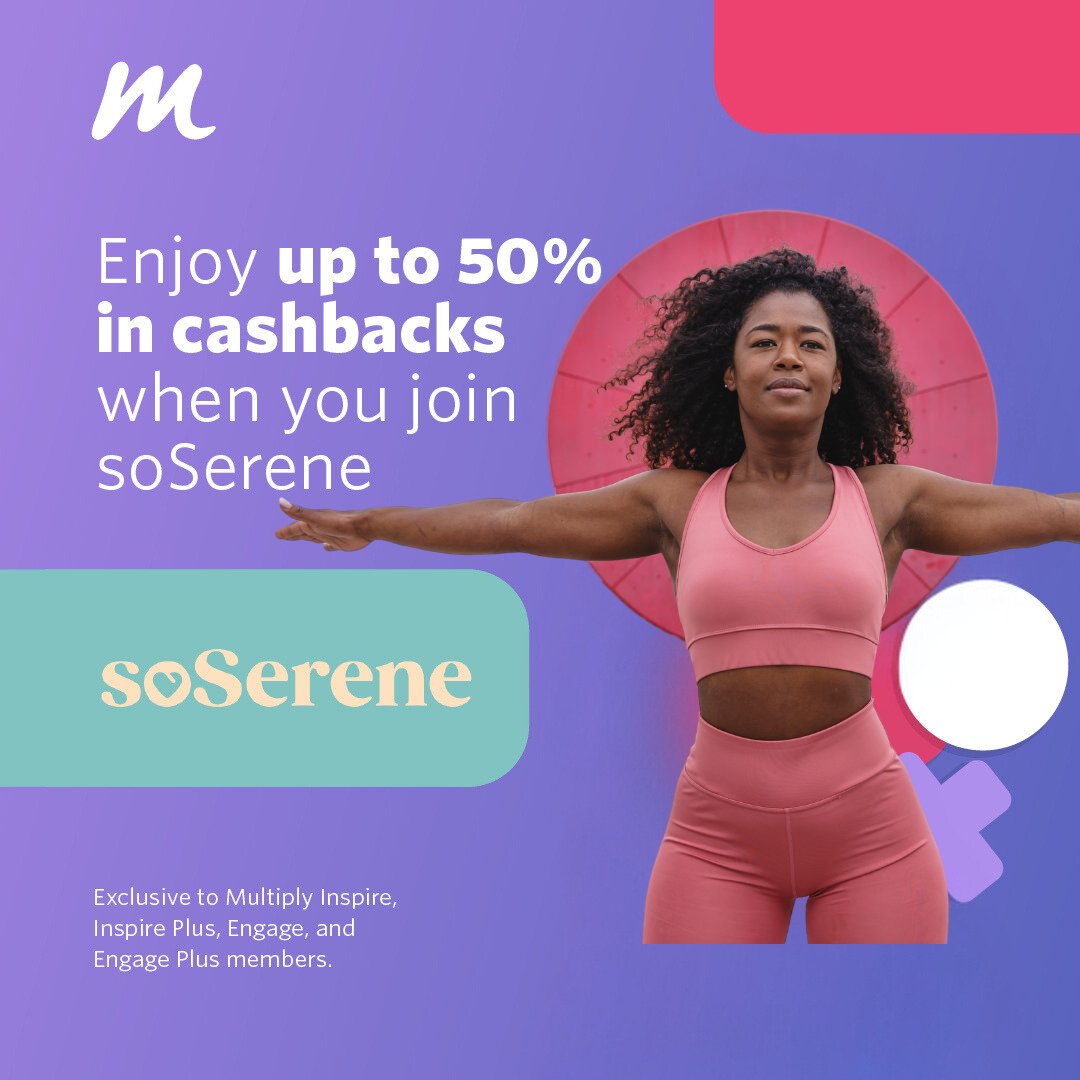 Save your way to wellness this #SavingsMonth with <a href="/SoSerene2023/">Be_soSerene</a>. As a Multiply member, you can sign up now and enjoy up to 50% in cashbacks. Invest in your wellness journey today with <a href="/SoSerene2023/">Be_soSerene</a>!

#MultiplyBREATHE
#soSereneWellnessJourney