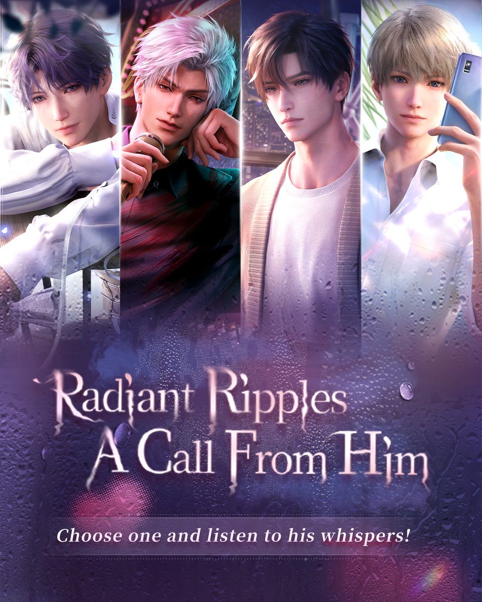 Love_Deepspace's tweet photo. Love and Deepspace | A Call From Him

Meet on August 7th.
Ripples of color, radiant charm—schedule his call in advance!📞

💫Follow @Love_Deepspace and repost this post. We will randomly select 8 hunters to each receive a merch set of their chosen love interest!

☎️Event Duration: Jul. 26, 14:00 – Aug. 10, 23:59 (UTC+8)
☎️Appointment Time: Jul. 26, 14:00 – Aug. 1, 04:59 (UTC+8)
☎️Call Unlocks At: Aug. 7, 09:00 (UTC+8)

☎️Make An Appointment
Log in to the game, tap [Events] icon >> event tab [Radiant Ripples: A Call From Him] to access the event page. You can choose one love interest to make a call appointment.

↓Check the images below for detailed information.

#LoveandDeepspace