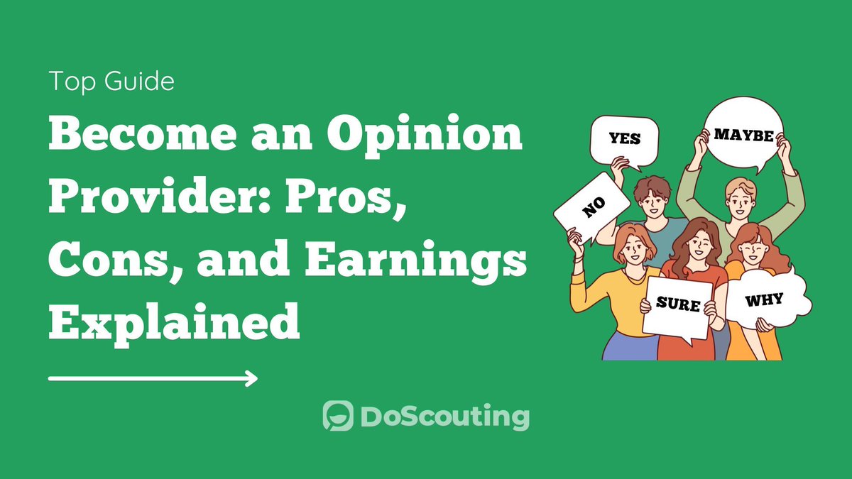 DoScouting's tweet image. Looking to earn some extra cash on your own schedule? Consider becoming an opinion provider! 📝💵

From the benefits and challenges to how much you can earn and how to get started. Make your voice heard and get rewarded! Read more: buff.ly/4c2INOt

#DoScouting