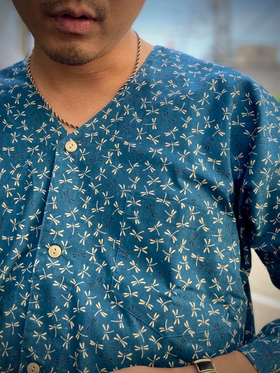 Japanese summer style🌻 ・鯉口シャツ“蜻蛉”（DS-2727） ・Athletic