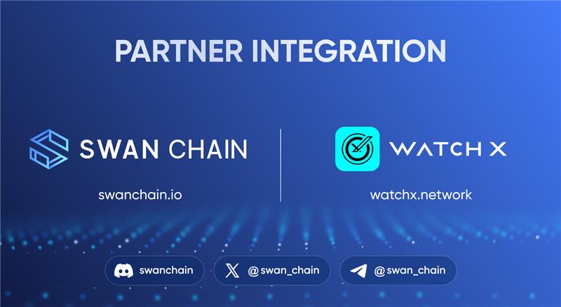 Swan Chain (formerly FilSwan) (@swan_chain) on Twitter photo We're thrilled to announce our partnership with <a href="/watchxnetwork/">WatchXNetwork</a> !
WatchX, a cutting-edge AI & DePIN network with wearables, will integrate Swan Chain's full toolset AI blockchain infrastructure into their multi-chain wallet.
Together, we'll deploy advanced AI applications on We're thrilled to announce our partnership with <a href="/watchxnetwork/">WatchXNetwork</a> !
WatchX, a cutting-edge AI & DePIN network with wearables, will integrate Swan Chain's full toolset AI blockchain infrastructure into their multi-chain wallet.
Together, we'll deploy advanced AI applications on